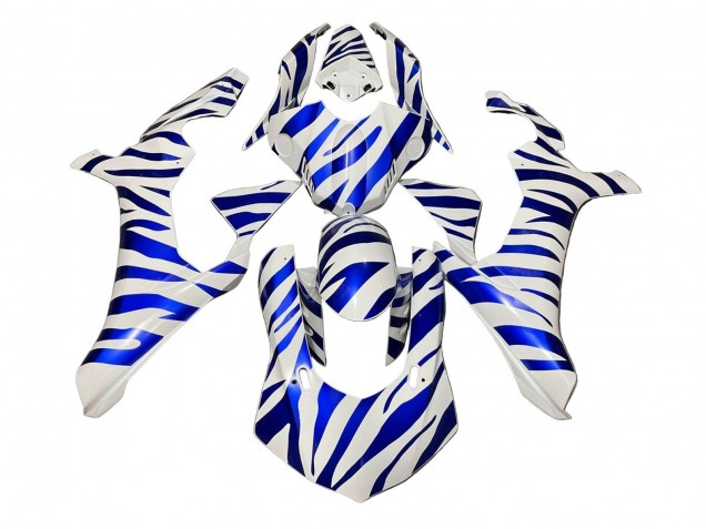 Purchase 2020-2025 White Blue Zebra Yamaha YZF 1000 R1 Motorcycle Fairings UK