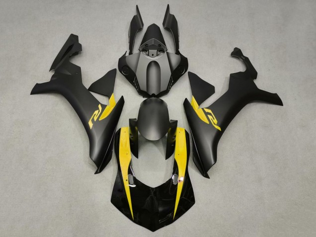 Purchase 2020-2025 Matte Black Glossy Black Yellow Yamaha YZF 1000 R1 Motorcycle Fairings UK Purchase 2020-2025 Matte Black Glossy Black Yellow Yamaha YZF 1000 R1 Motorcycle Fairings UK