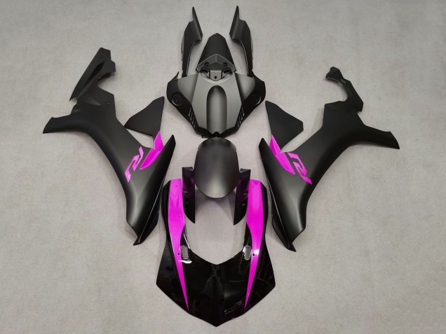 Purchase 2020-2025 Glossy Black Matte Black Pink Yamaha YZF 1000 R1 Motorcycle Fairings UK