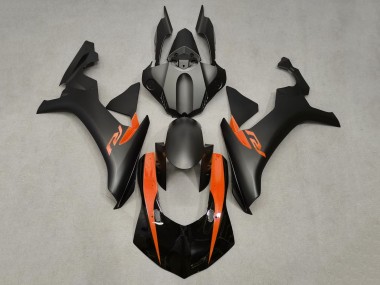 Purchase 2020-2025 Matte Black Glossy Black Orange Yamaha YZF 1000 R1 Motorcycle Fairings UK