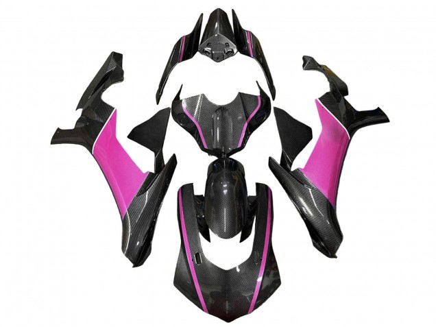 Purchase 2020-2025 Faux Carbon Fiber Pink Yamaha YZF 1000 R1 Motorcycle Fairings UK