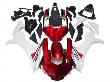 Purchase 2020-2025 Candy Red White Yamaha YZF 1000 R1 Motorcycle Fairings UK
