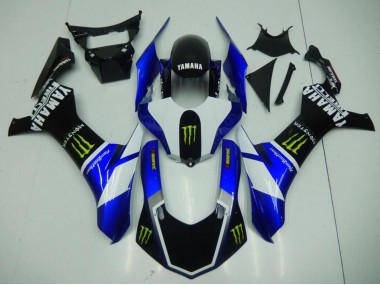 Purchase 2020-2025 Black Blue White Monster Yamaha YZF 1000 R1 Motorcycle Fairings UK