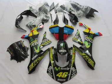 Purchase 2020-2025 Black Movistar 46 Yamaha YZF 1000 R1 Motorcycle Fairings UK