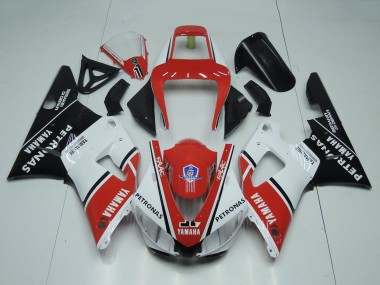 Purchase 1998-1999 Red White Glossy Black Petronas Yamalube Yamaha YZF 1000 R1 Motorcycle Fairings UK