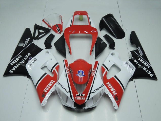 Purchase 1998-1999 Red White Glossy Black Petronas Yamalube Yamaha YZF 1000 R1 Motorcycle Fairings UK