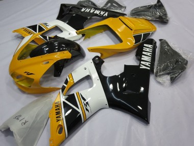 Purchase 1998-1999 Yellow White Glossy Black Yamaha YZF 1000 R1 Motorcycle Fairings UK