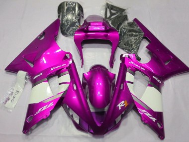 Purchase 2000-2001 Raspberry White Silver Yamaha YZF 1000 R1 Motorcycle Fairings UK