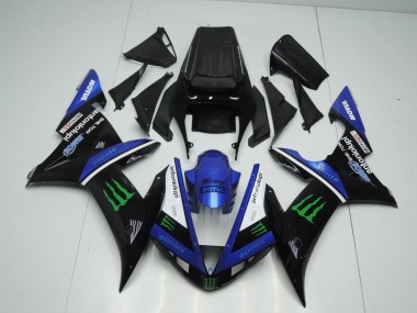 Purchase 2002-2003 Blue White Black Green Motul Green Monster Yamaha YZF 1000 R1 Motorcycle Fairings UK