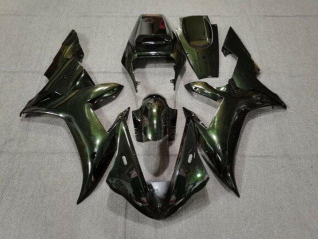 Purchase 2002-2003 Dark Green Chameleon Yamaha YZF 1000 R1 Motorcycle Fairings UK