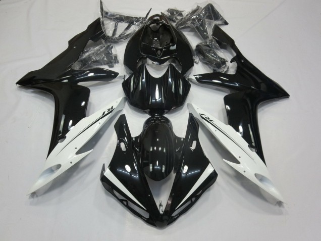 Purchase 2004-2006 Glossy Black White Yamaha YZF 1000 R1 Motorcycle Fairings UK
