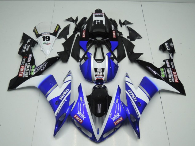 Purchase 2004-2006 Blue White Black Fimer Yamalube Yamaha YZF 1000 R1 Motorcycle Fairings UK