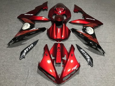 Purchase 2004-2006 Red Matte Black Yamaha YZF 1000 R1 Motorcycle Fairing UK