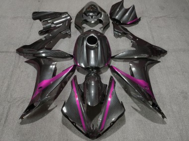 Purchase 2004-2006 Carbon Fiber Style Pink Yamaha YZF 1000 R1 Motorcycle Fairings UK