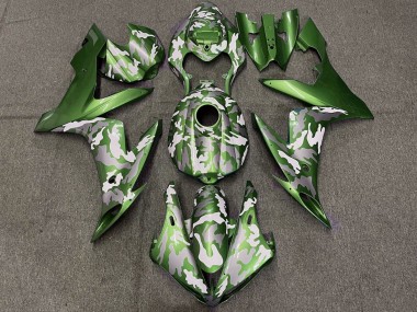 Purchase 2004-2006 Green White Grey Camouflage Yamaha YZF 1000 R1 Motorcycle Fairings UK