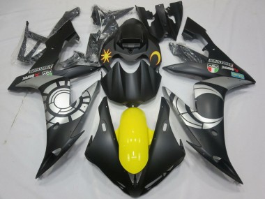 Purchase 2004-2006 Matte Black Silver Yellow Yamaha YZF 1000 R1 Motorcycle Fairings UK