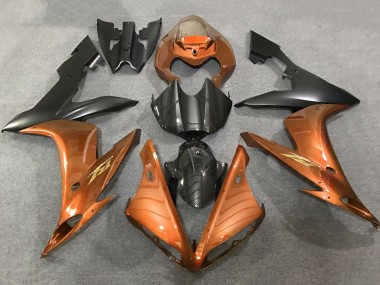 Purchase 2004-2006 Orange Faux Carbon Fiber Matte Black Yamaha YZF 1000 R1 Motorcycle Fairings UK