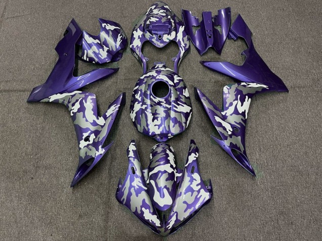 Purchase 2004-2006 Purple White Grey Camouflage Yamaha YZF 1000 R1 Motorcycle Fairings UK