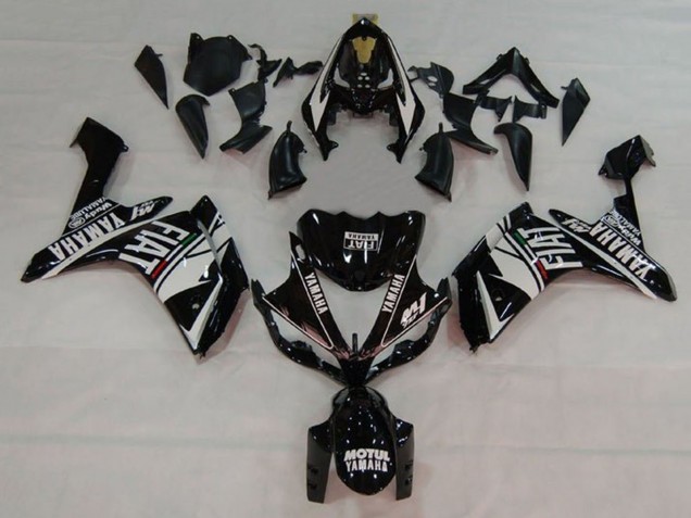Purchase 2007-2008 White Black Fiat Yamaha YZF 1000 R1 Motorcycle Fairings UK