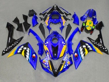Purchase 2007-2008 Blue Yellow Black Shark Yamaha YZF 1000 R1 Motorcycle Fairings UK