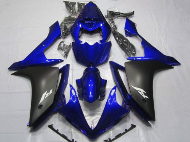 Purchase 2007-2008 Blue Matte Black Yamaha YZF 1000 R1 Motorcycle Fairings UK