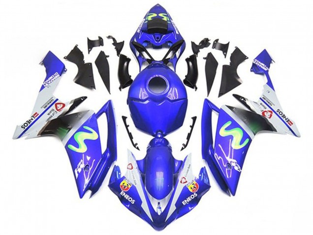 Purchase 2007-2008 Blue White Green ENEOS Yamaha YZF 1000 R1 Motorcycle Fairings UK
