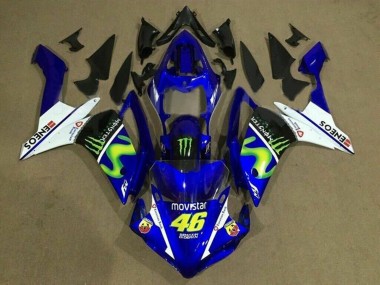 Purchase 2007-2008 Blue White Black Green MoviStar Monster ENEOS Yamaha YZF 1000 R1 Motorcycle Fairings UK