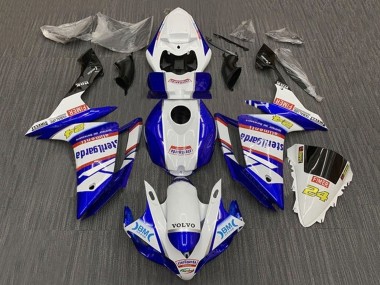 Purchase 2007-2008 White Blue Red Volvo Fimer Sterilgarda Yamaha YZF 1000 R1 Motorcycle Fairings UK