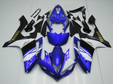 Purchase 2007-2008 Blue White Black Gold Decal Yamaha YZF 1000 R1 Motorcycle Fairings UK