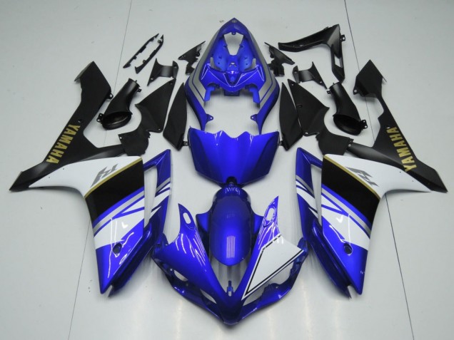 Purchase 2007-2008 Blue White Black Gold Decal Yamaha YZF 1000 R1 Motorcycle Fairings UK