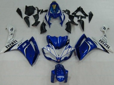 Purchase 2007-2008 Blue White Black M1 Yamaha YZF 1000 R1 Motorcycle Fairings UK