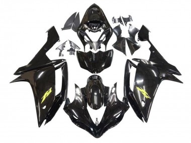 Purchase 2007-2008 Glossy Black Gold Decal Yamaha YZF 1000 R1 Motorcycle Fairings UK