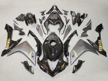 Purchase 2007-2008 Grey Glossy Black Gold Decal Yamaha YZF 1000 R1 Motorcycle Fairings UK