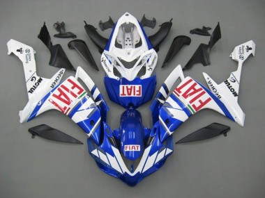 Purchase 2007-2008 White Blue Red Fiat Yamaha YZF 1000 R1 Motorcycle Fairings UK