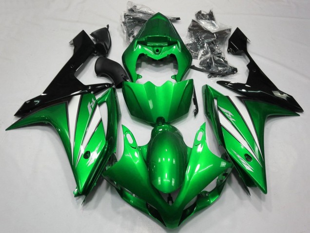 Purchase 2007-2008 Green White Black Yamaha YZF 1000 R1 Motorcycle Fairings UK