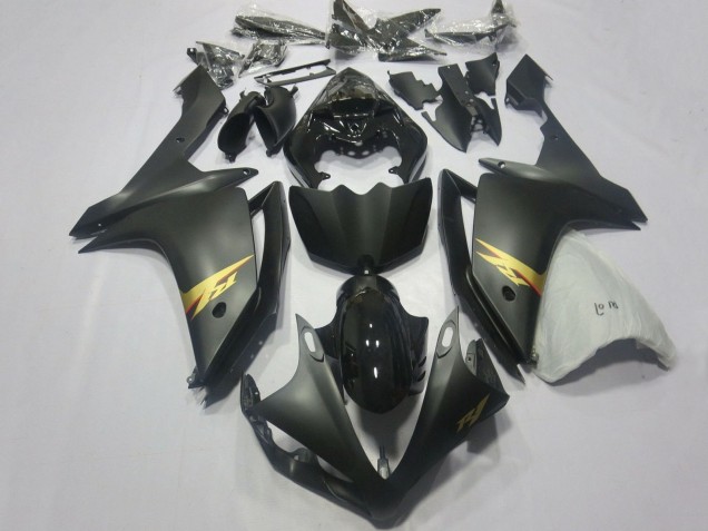 Purchase 2007-2008 Glossy Black Matte Black Gold Decal Yamaha YZF 1000 R1 Motorcycle Fairings UK