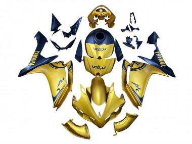 Purchase 2007-2008 Gold Blue Yamaha YZF 1000 R1 Motorcycle Fairings UK