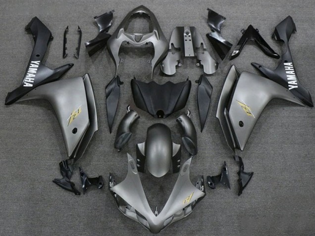 Purchase 2007-2008 Dark Silver Matte Black Yamaha YZF 1000 R1 Motorcycle Fairings UK