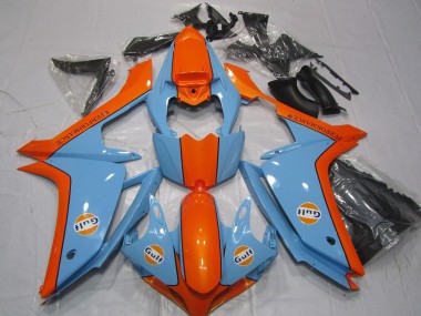 Purchase 2007-2008 Light Blue Orange Gulf Yamaha YZF 1000 R1 Motorcycle Fairings UK
