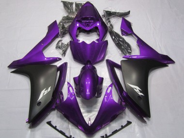 Purchase 2007-2008 Purple Matte Black Yamaha YZF 1000 R1 Motorcycle Fairings UK