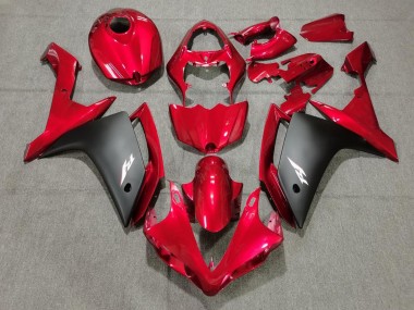 Purchase 2007-2008 Red Matte Black Yamaha YZF 1000 R1 Motorcycle Fairings UK
