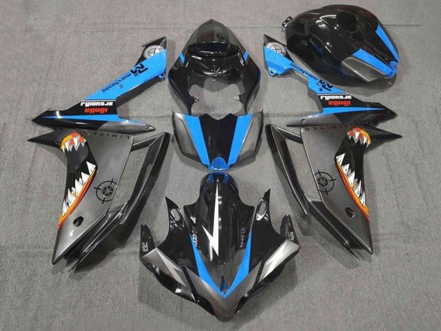 Purchase 2007-2008 Glossy Black Blue Silver Orange White Shark Yamaha YZF 1000 R1 Motorcycle Fairings UK
