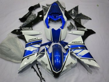 Purchase 2007-2008 White Blue Black Layerd Yamaha YZF 1000 R1 Motorcycle Fairings UK