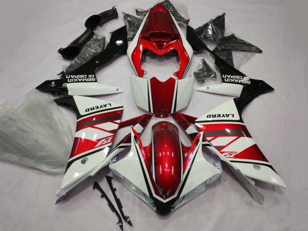 Purchase 2007-2008 White Red Black Layerd Yamaha YZF 1000 R1 Motorcycle Fairings UK