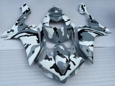 Purchase 2007-2008 White Grey Black Camouflage Yamaha YZF 1000 R1 Motorcycle Fairings UK