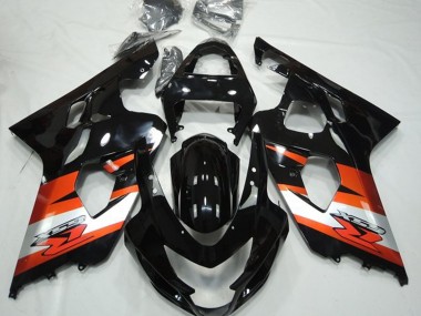 Purchase 2004-2005 Glossy Black Orange White with Decal Suzuki GSXR 600 / GSXR 750 Motorcycle Fairings UK