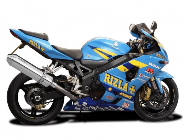 Purchase 2004-2005 Light Blue Yellow Rizla Motul Suzuki GSXR 600 / GSXR 750 Motorcycle Fairings UK