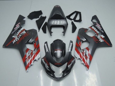 Purchase 2004-2005 Dark Grey Red Suzuki GSXR 600 / GSXR 750 Motorcycle Fairings UK