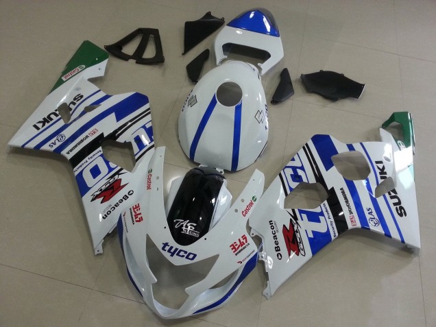 Purchase 2004-2005 White Blue Black Green Tyco Suzuki GSXR 600 / GSXR 750 Motorcycle Fairings UK