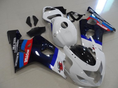 Purchase 2004-2005 White Blue Red Black Motul Suzuki GSXR 600 / GSXR 750 Motorcycle Fairings UK